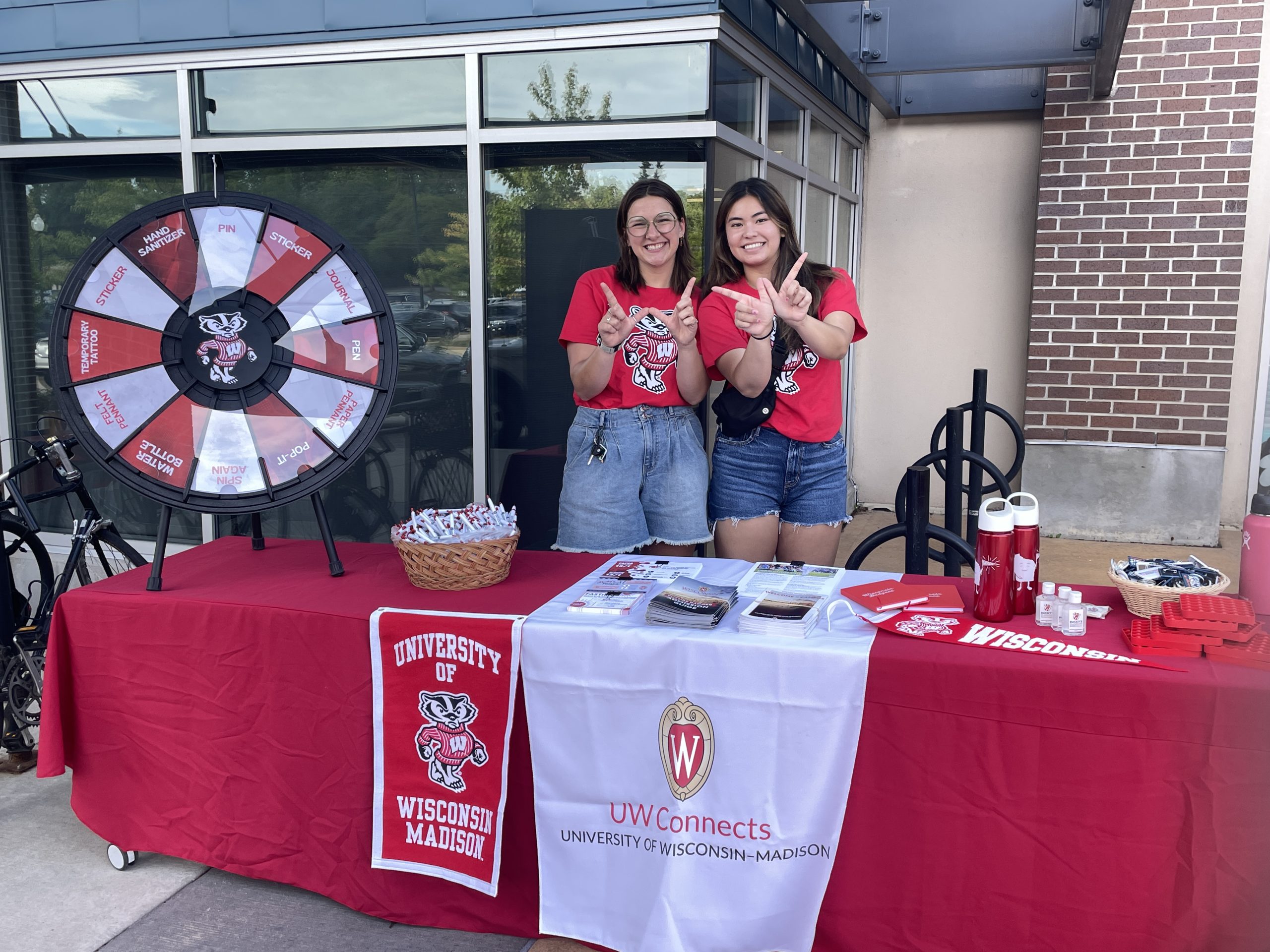Badger Ambassadors working a tabling event