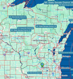 Map of Wisconsin